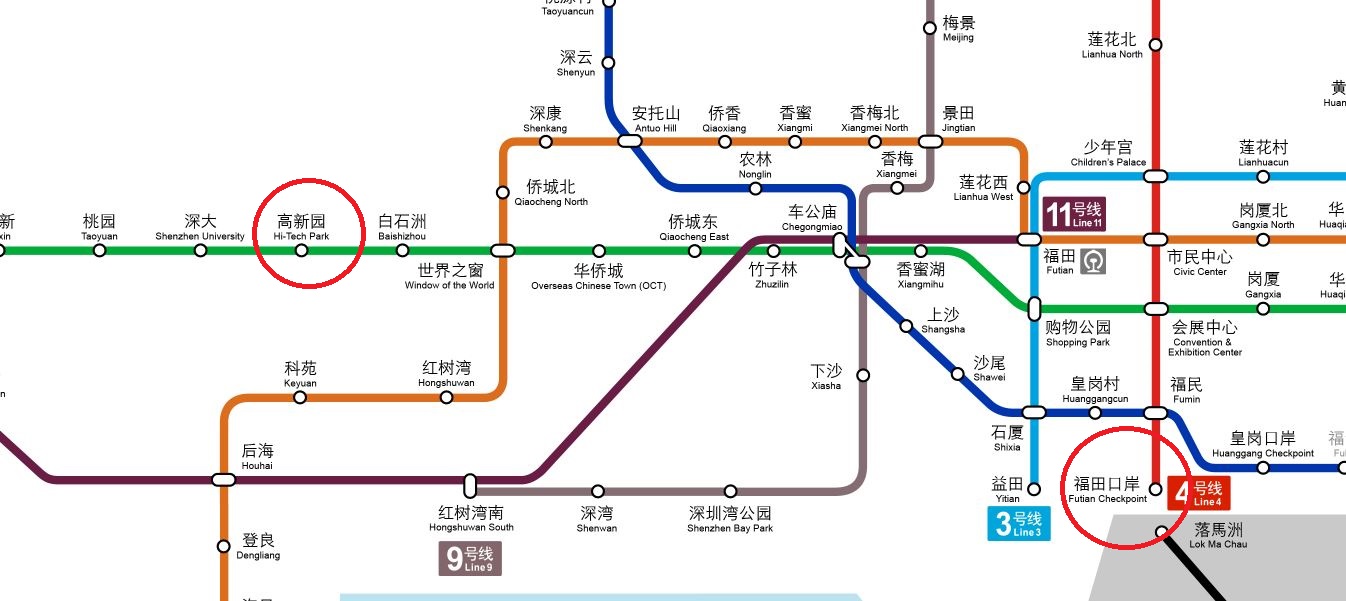 深圳地鐵路線圖
