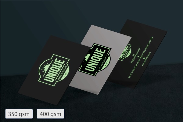Glowing Business Cards
